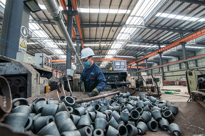 遵义网架配件-锥头加工车间